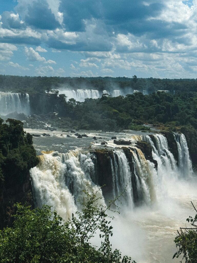 Iguazu Waterfalls in Jungle in South America